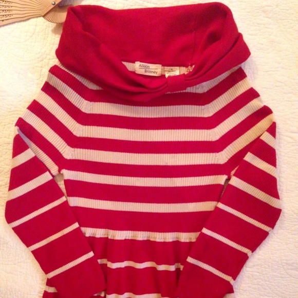 Allison Brittney Knit Sweater Dress Long Slv Cowl - Picture 3 of 7